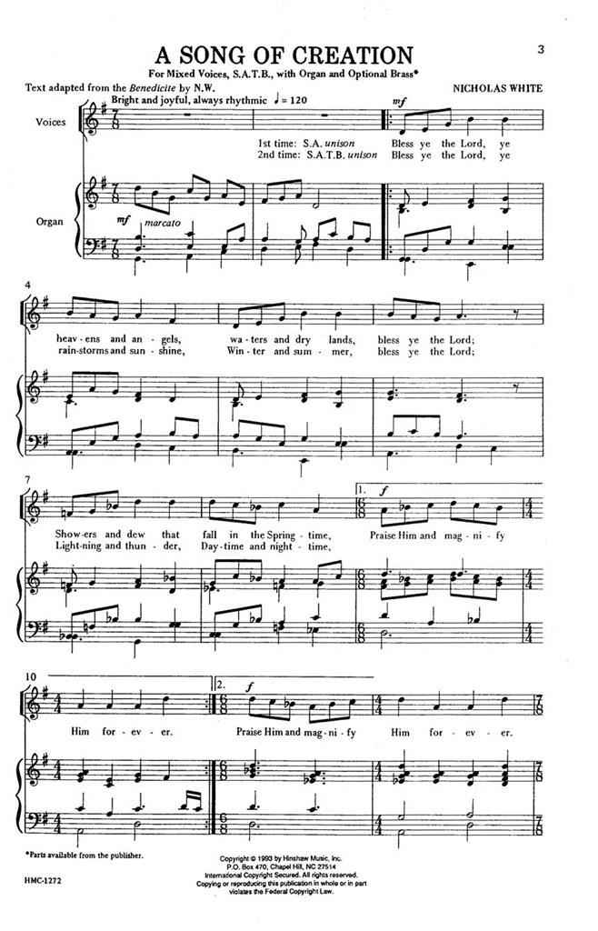 A Song Of Creation